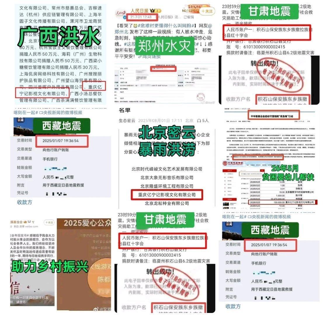 陈都灵粉丝 催氪只知道陈都灵和粉丝将公益融进日常生活，历次天灾都第一时间捐款驰援