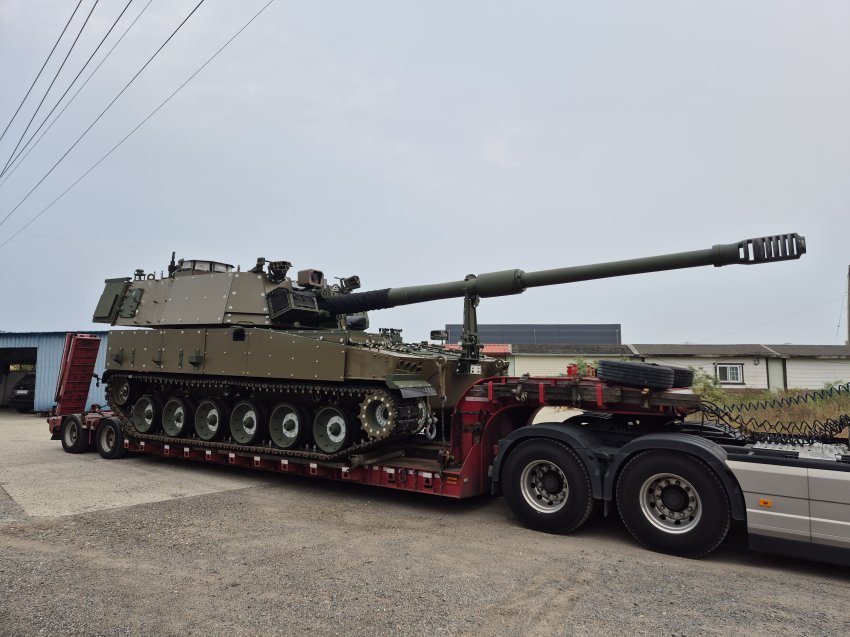 韩国韩华为澳大利亚陆军提供的AS9型155毫米自行加榴炮（K9A1澳大利亚版）露