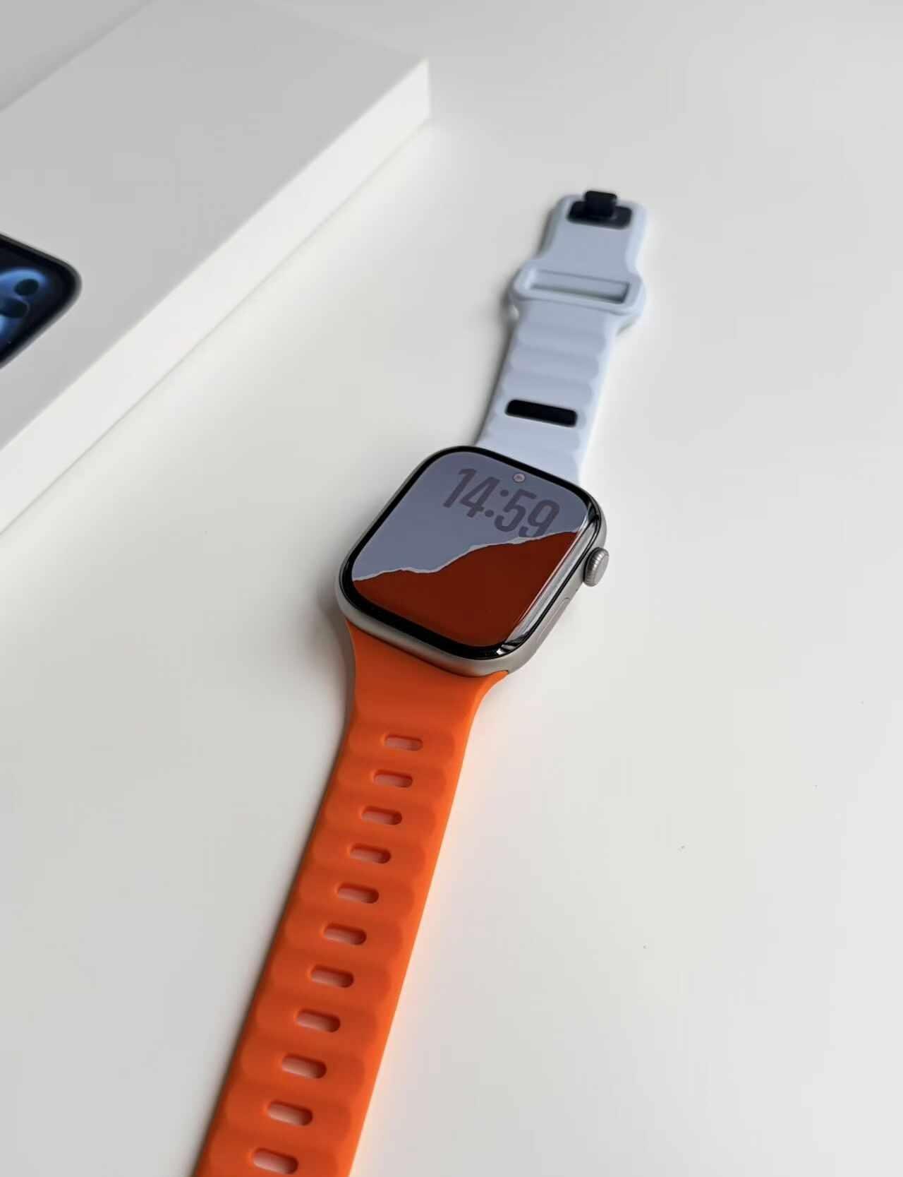 斜切表带，歪ppleWatch🧡
苹果手表表带 磁吸硅胶表带 iwatch表带