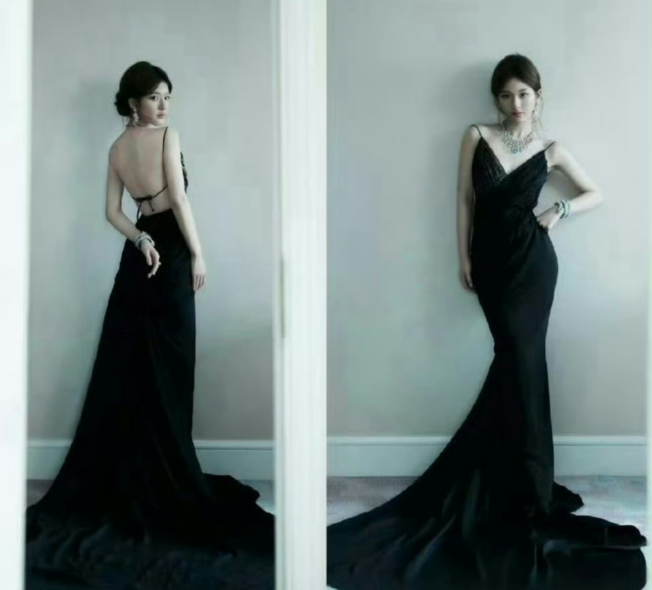 赵露思这黑裙露背造型是不是输给了虞书欣？ ​​​