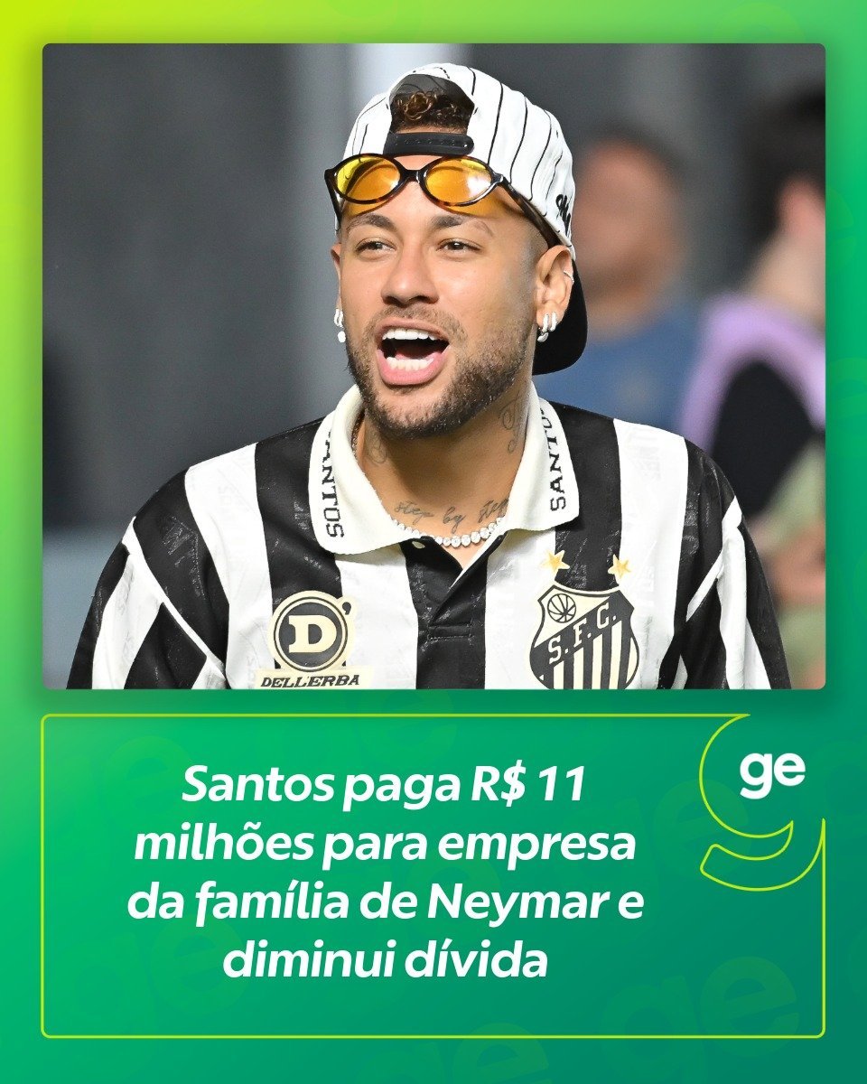 neymar 桑托斯俱乐部于本周三向内马尔家族旗下公司支付1100万雷亚尔，缩减