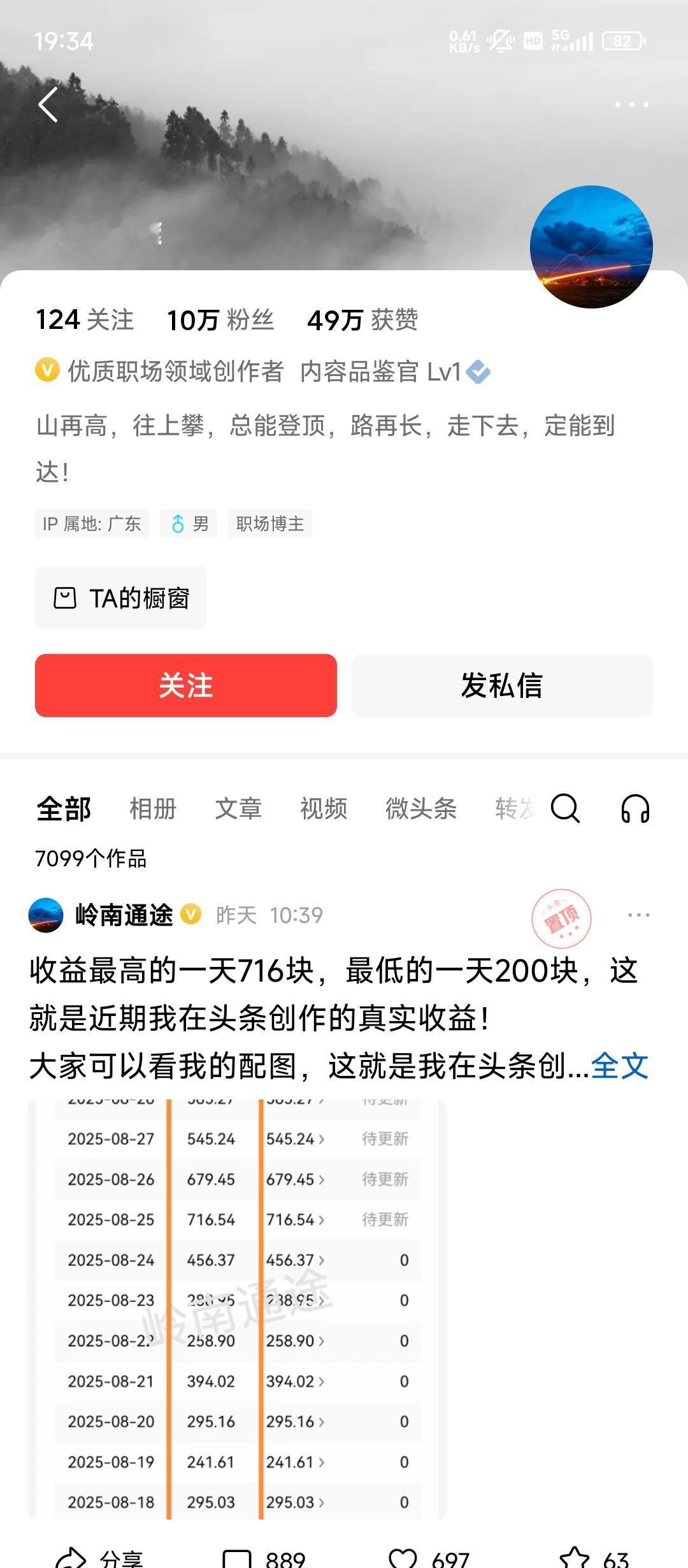 就是这个写头条月入过万的大佬，让我重燃对头条创作的希望，以及下定决心像他那样勤勉