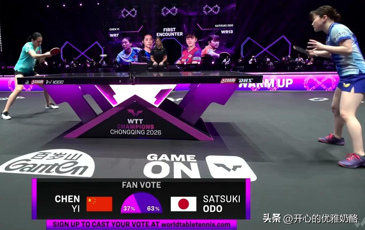 陈熠现场支持率才37%，有没有搞错这可是咱们的主场。
而大藤沙月现场支持率都达到