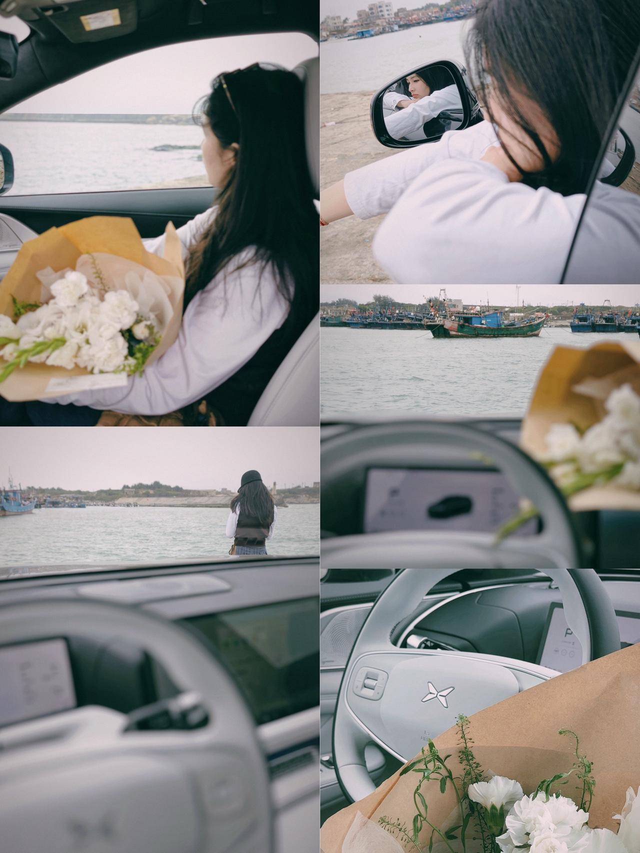 好在今早的海边微凉，赶在太阳完全升起前，伴着咸湿的海风，在没有人的港口，出大片～