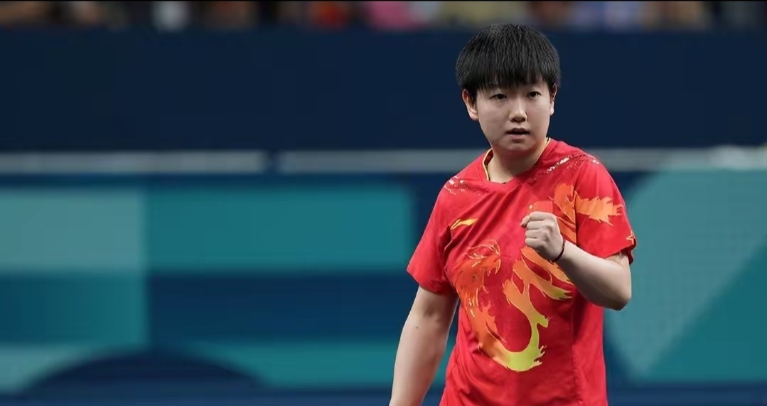#国乒女团金牌#首局1-7仍逆转，孙颖莎回应：我在为国比赛永不能放弃！网友动容在