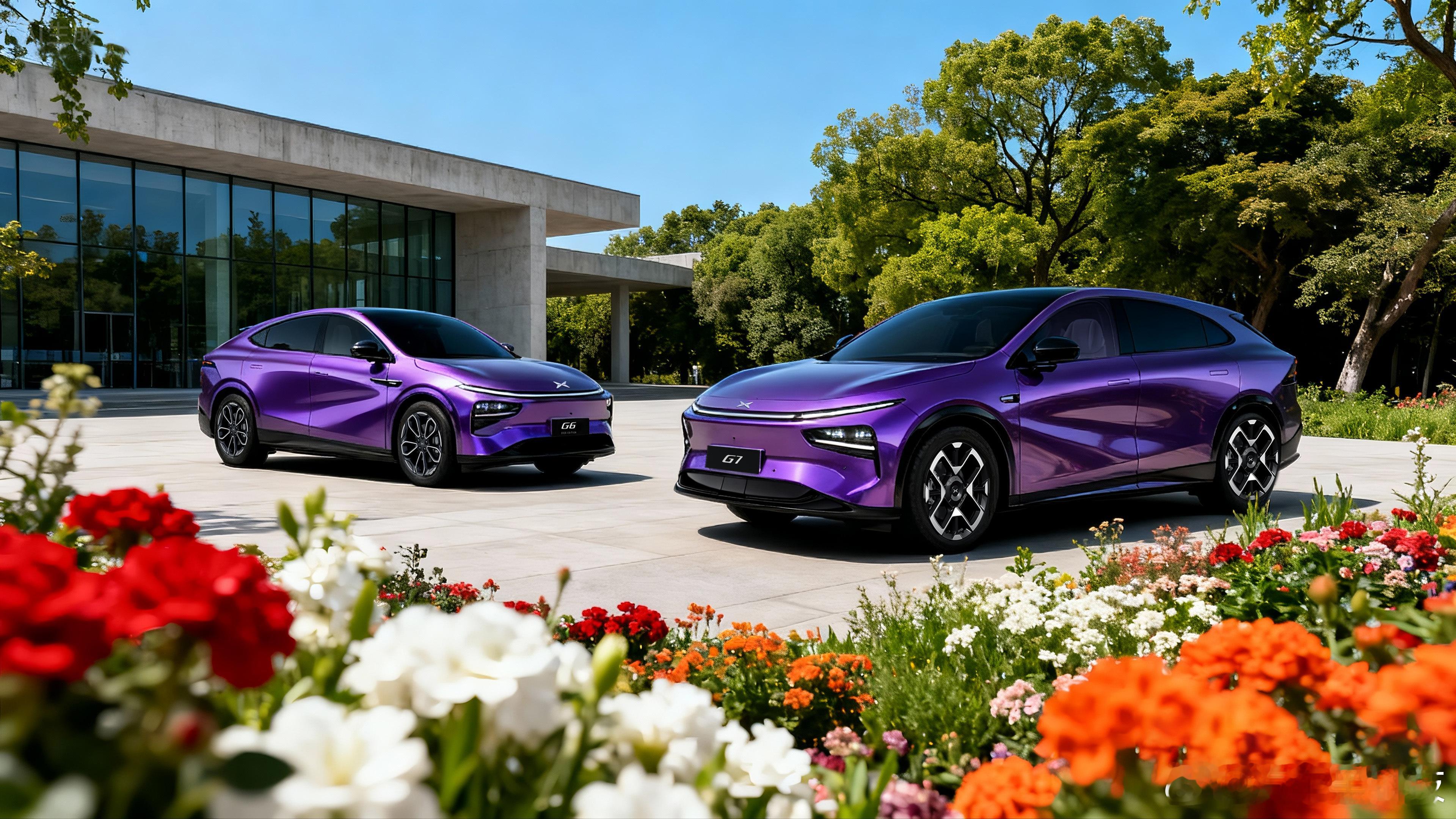 小鹏G7和G6推出琉光紫限定色 好家伙，紫气东来啊。 ​​​