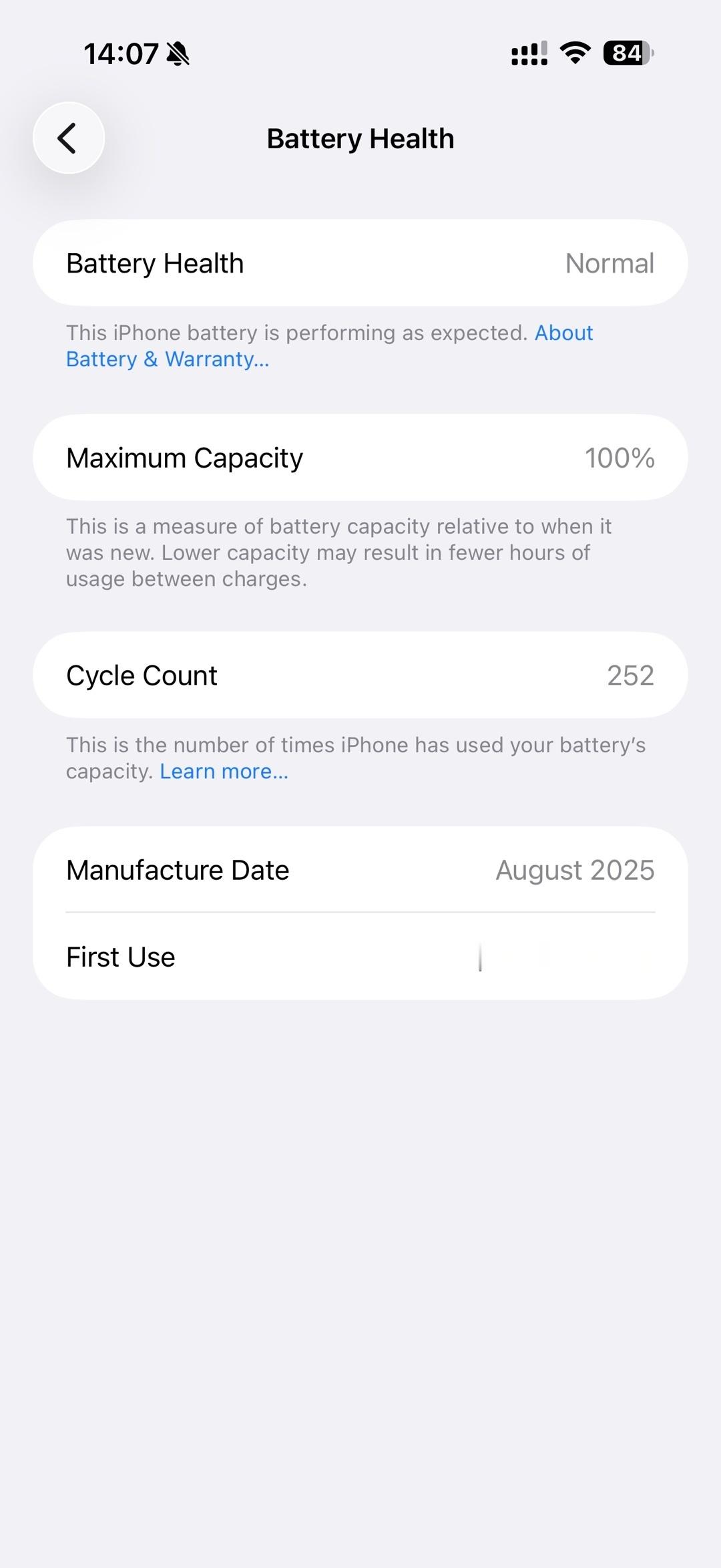 使用快一年的17 pro max，电池健康度仍然100%，咋回事？ 