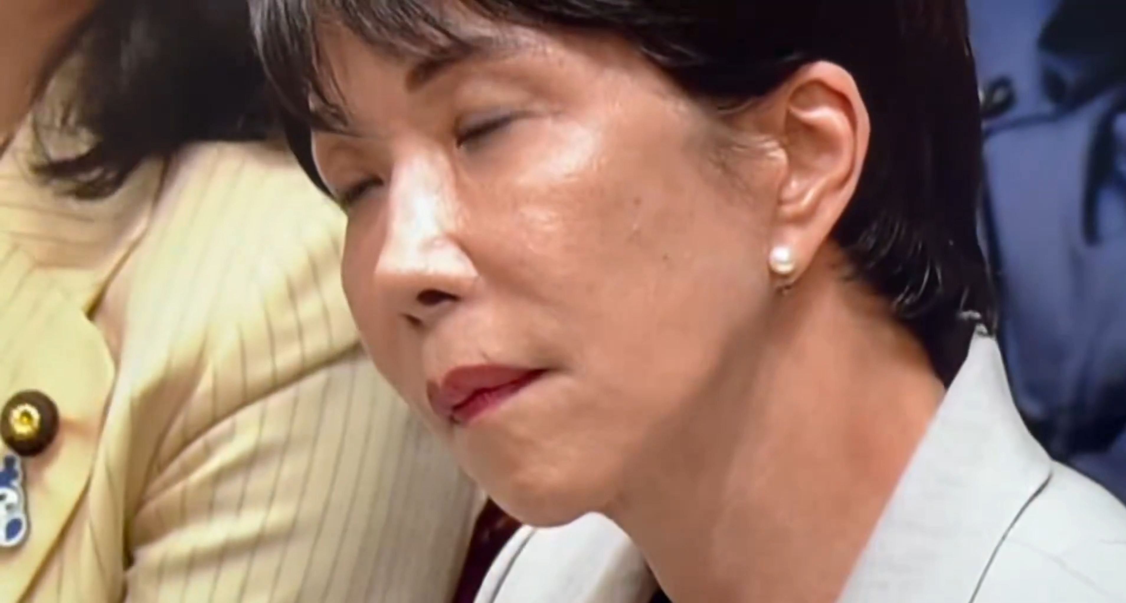 🔻“明天在参议院，在野党也会进行提问，请在确认声音的主人是否是木下秘书后，回答