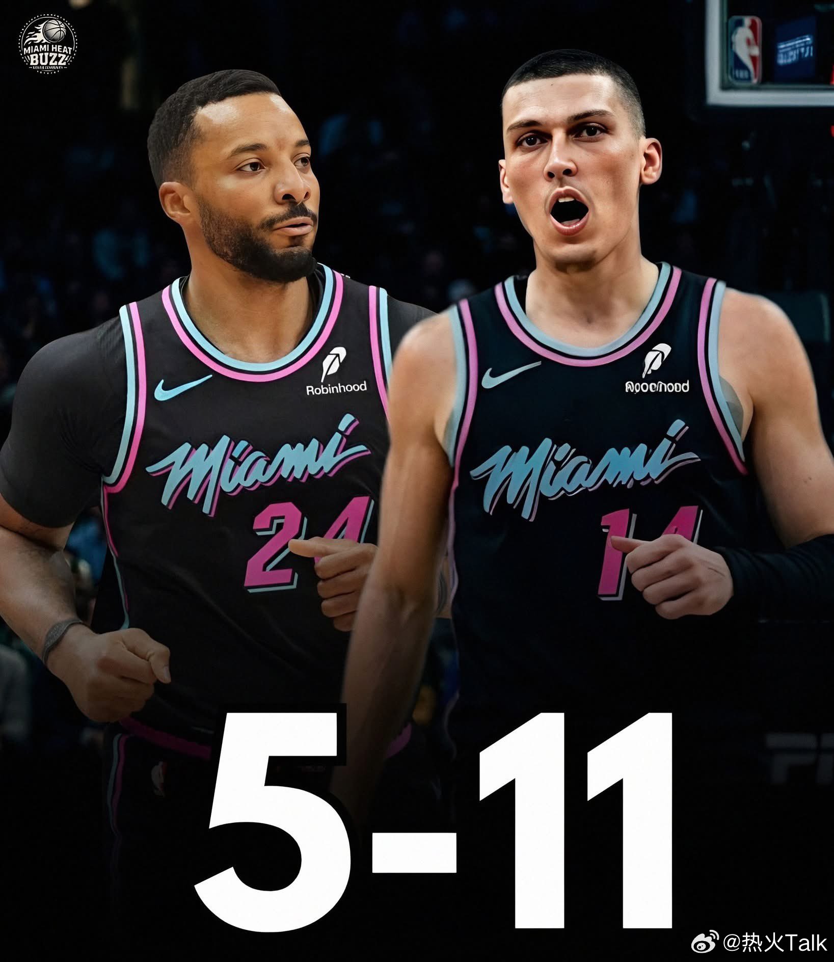 本赛季，当希罗和鲍威尔同时出战时，热火的战绩只有5胜11负。两人至今只在72场比