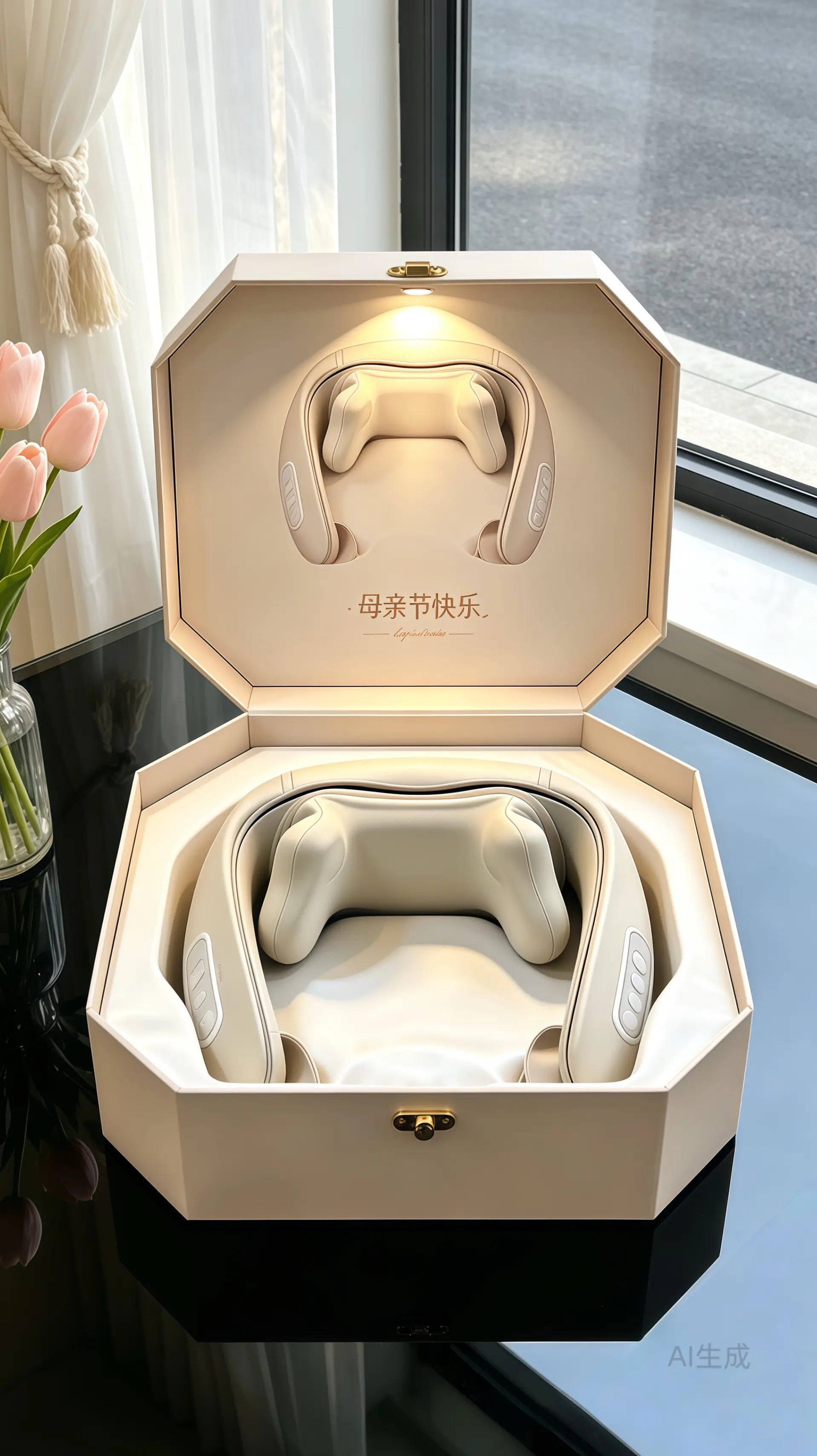 腰颈按摩披肩。