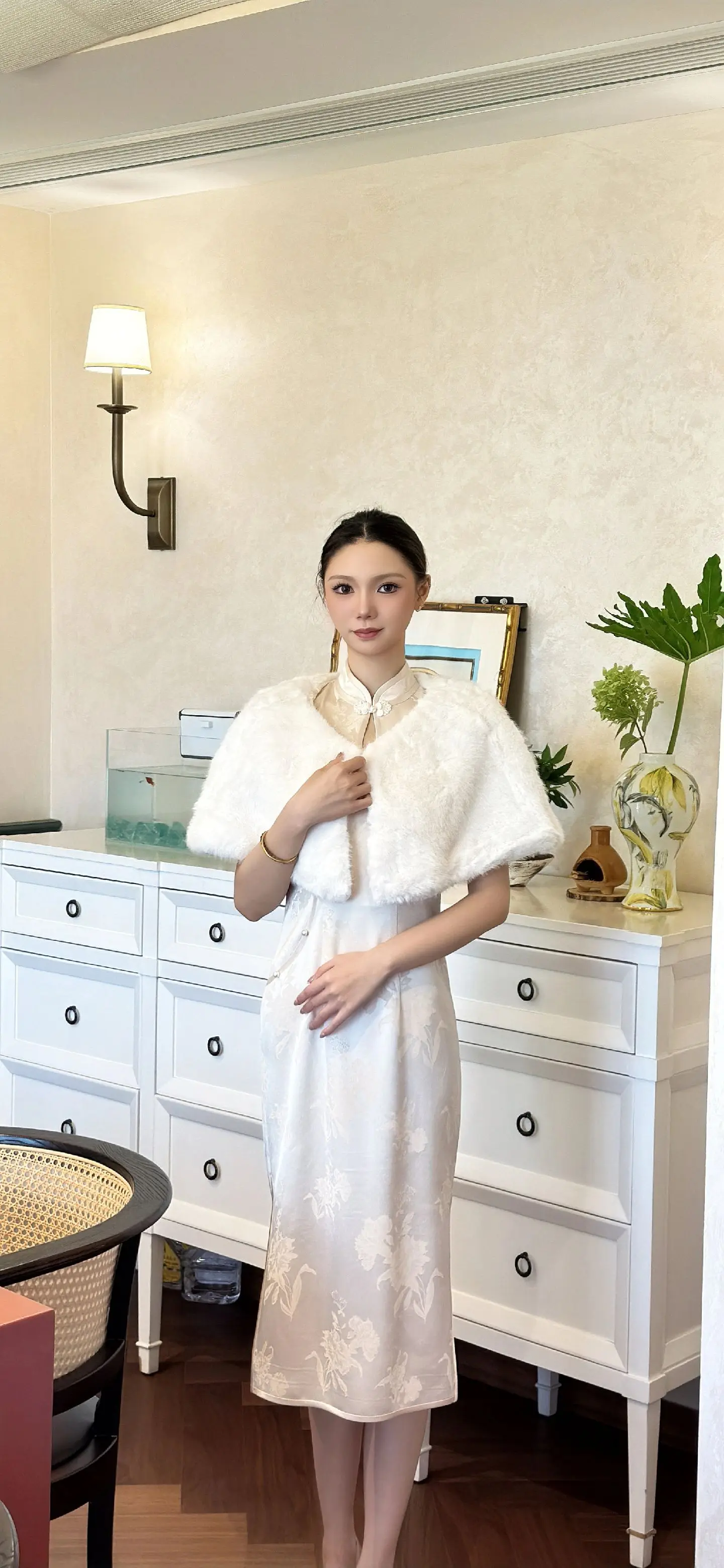 物业案场客服职业套装定制工作服旗袍酒店前台