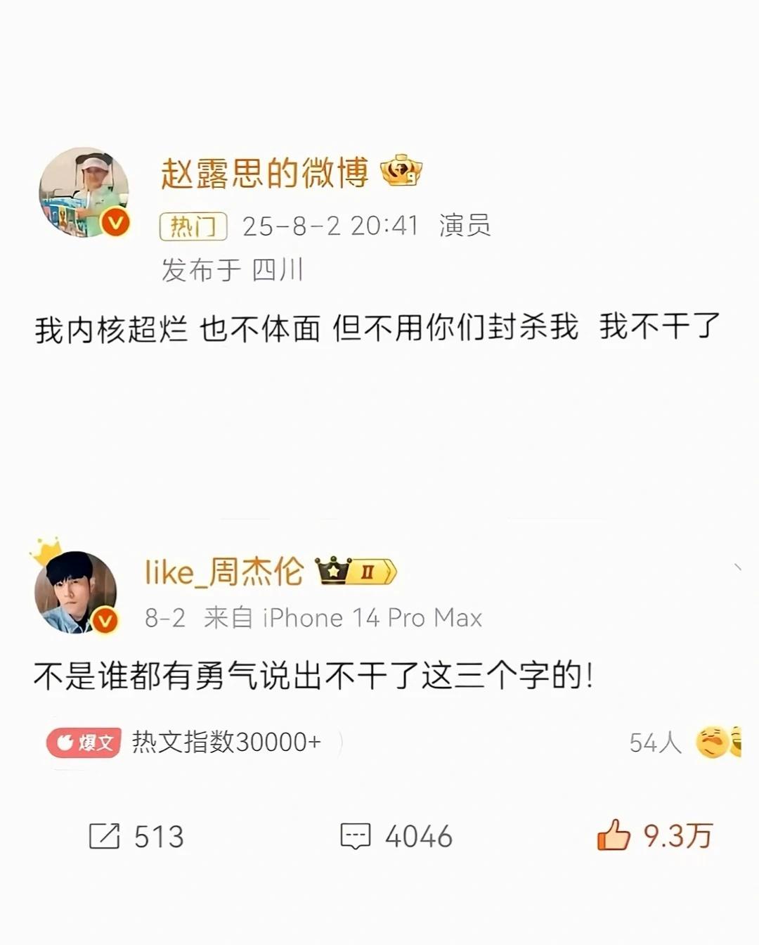 姐姐我佩服你所做的一切
赵露思