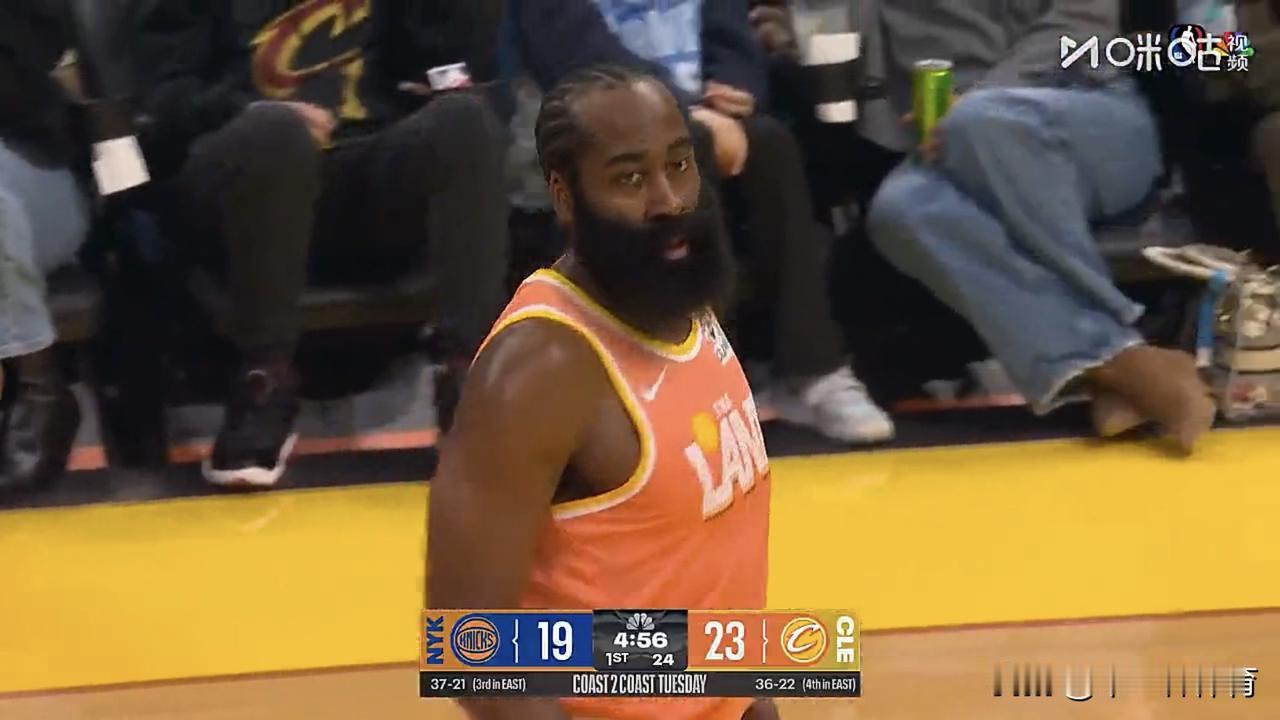 哈登20分4助攻，米切尔23分，骑士队109-94大胜尼克斯队，布伦森20分
