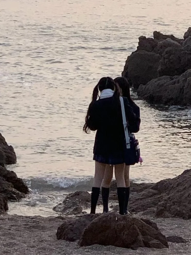 海边偶遇两个jk