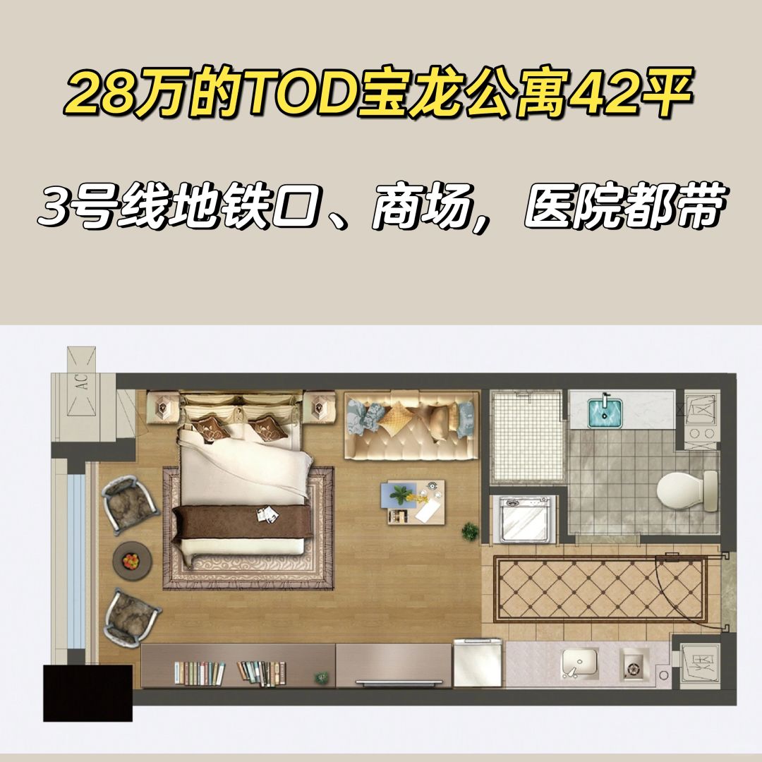 2.2特价房：宝龙公寓42平28万