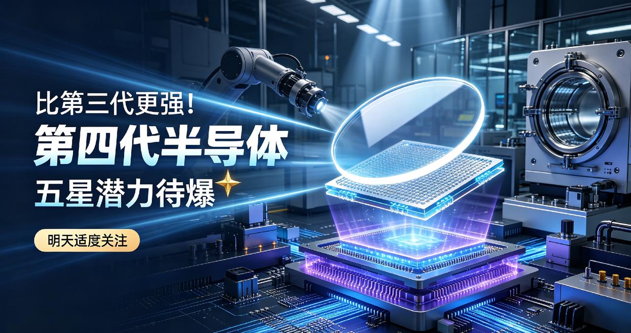 比第三代更强！第四代半导体五星潜力待爆，明天适度关注
 
大家好，我是小团子90
