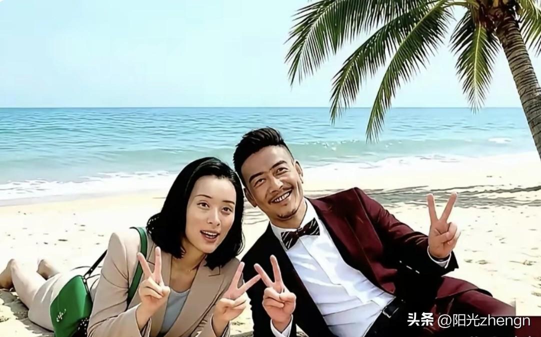 吴越不光心态看着特别年轻，平日里的人缘也是格外不错。

这张照片里的吴越和杨烁，