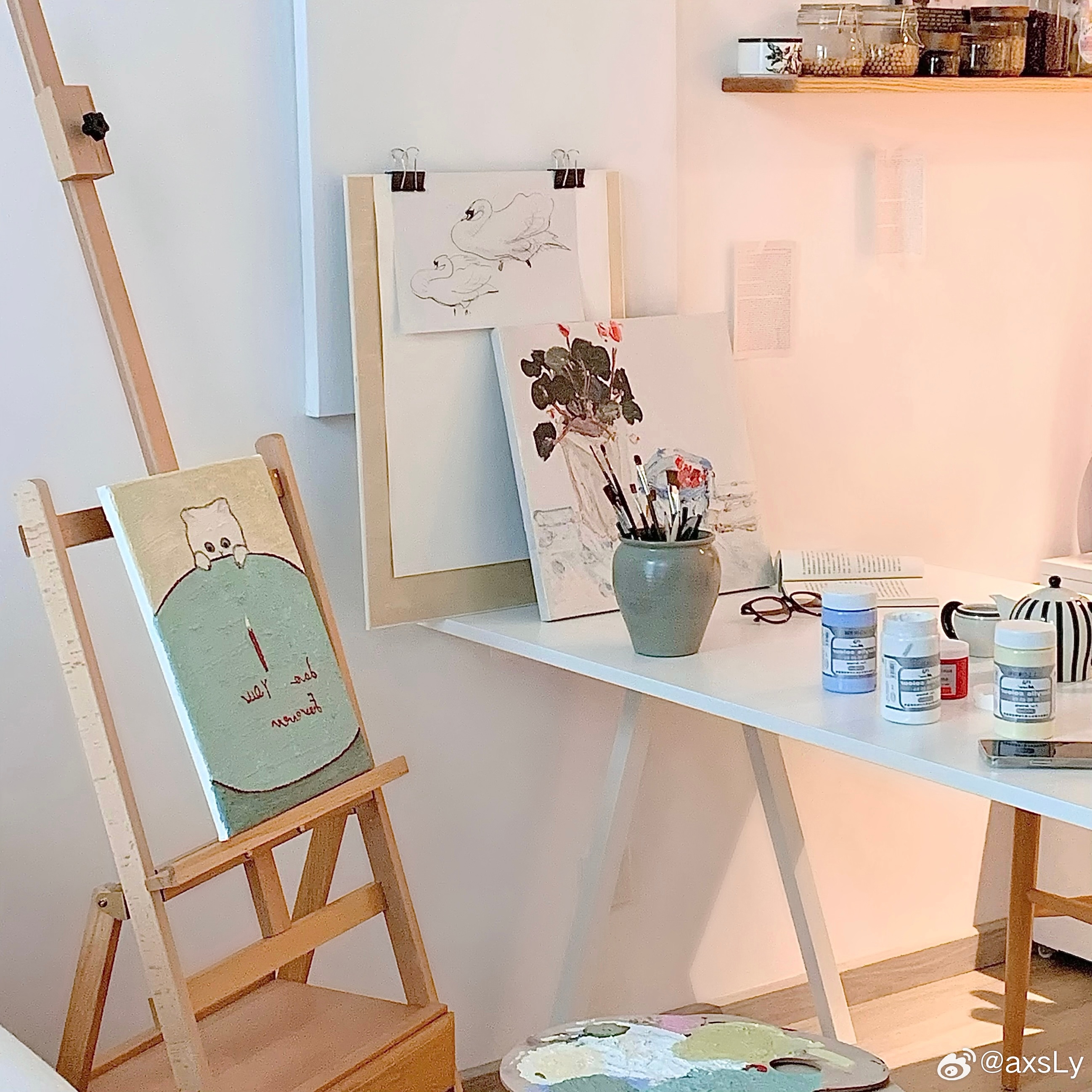 🎨下雨 在家画画的一天 ​​​