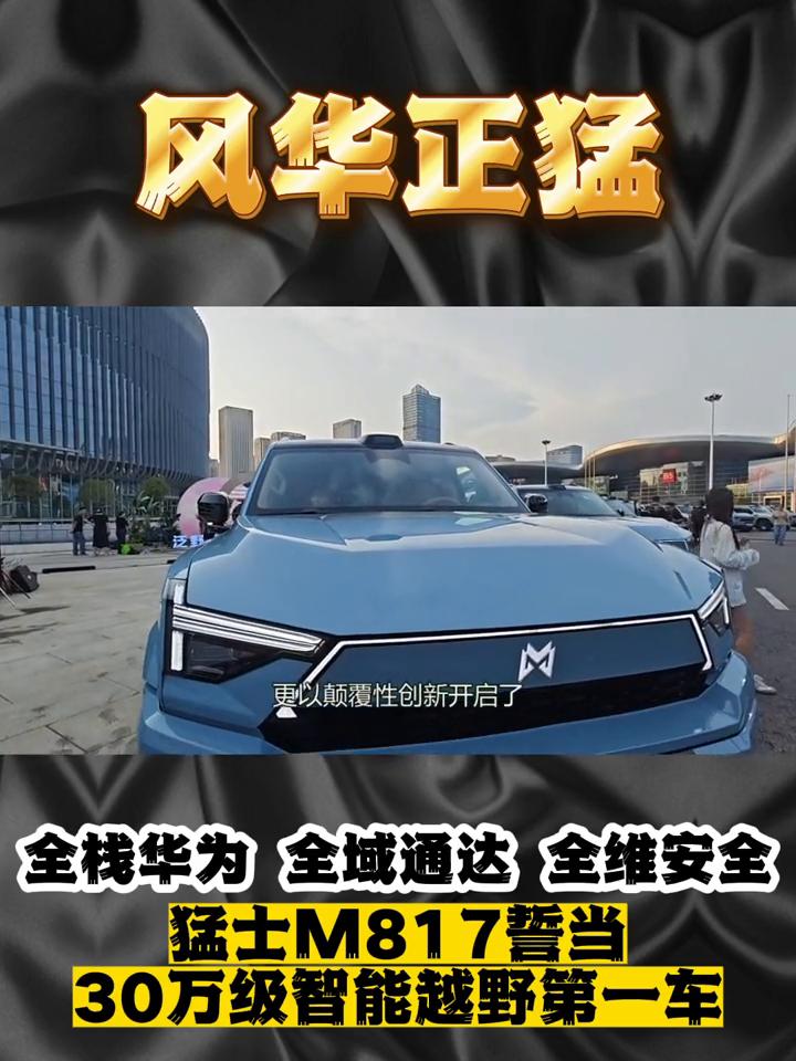 风华正猛，全栈华为全城通达全维安全，猛士M817誓当30万级智能越野第一车。
7