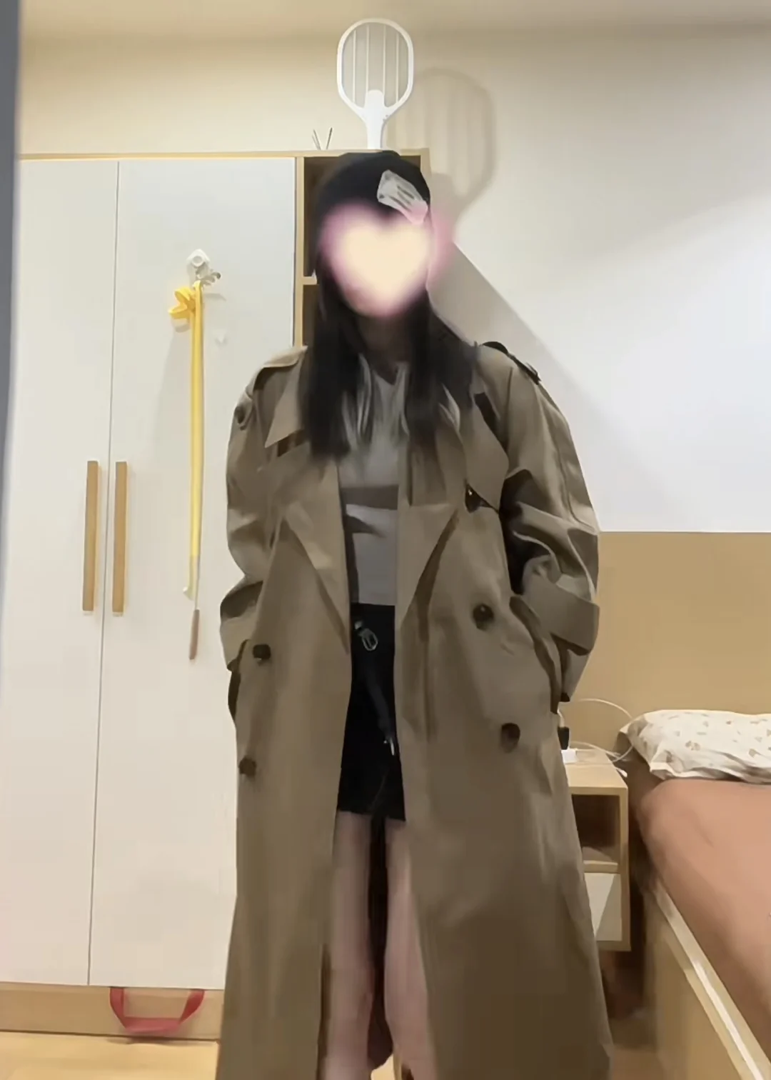 质感超好啊！加长140cm重磅风衣～好爱