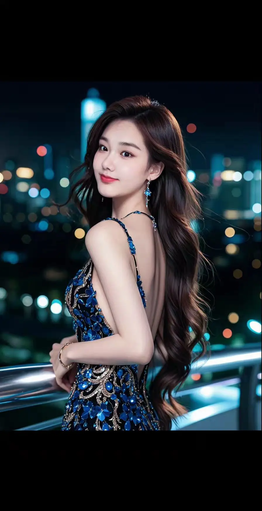 AI黑金晚妆韵