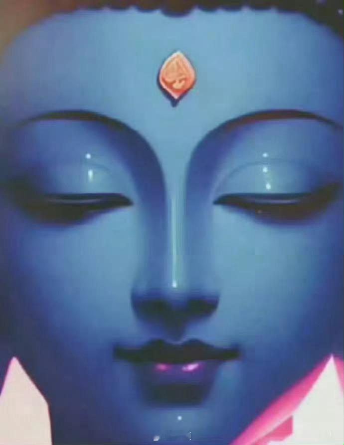 划到蓝脸文殊菩萨莫无视，许愿很灵 