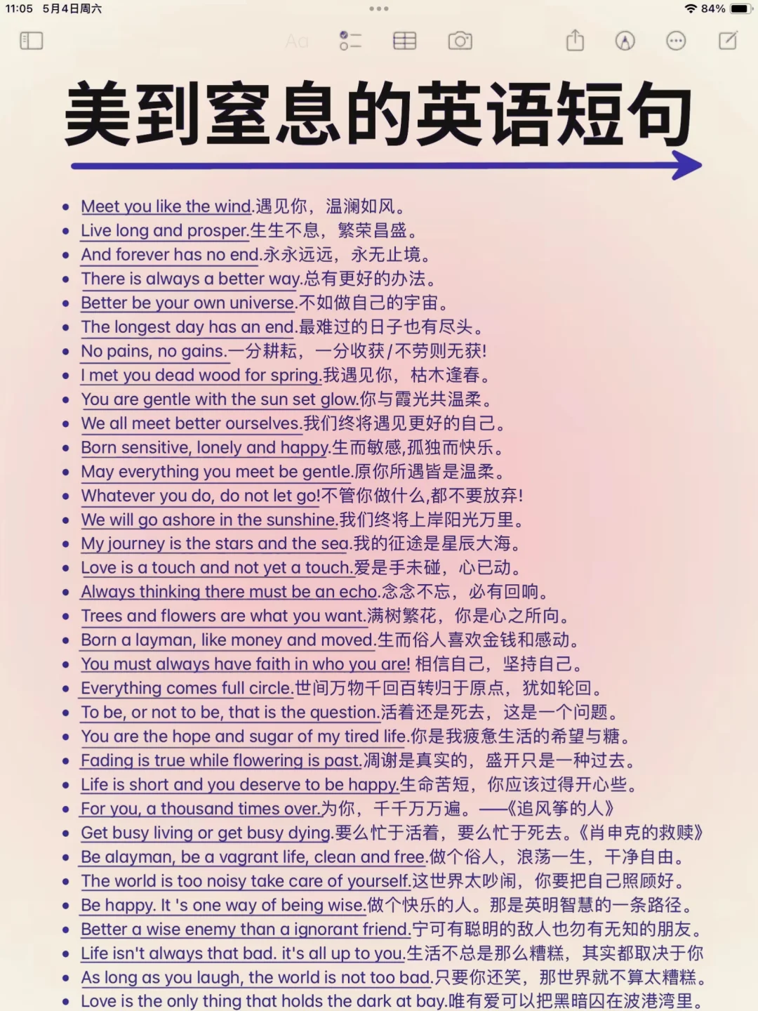 美到窒息的英语写作短句！背完狠狠提分了！