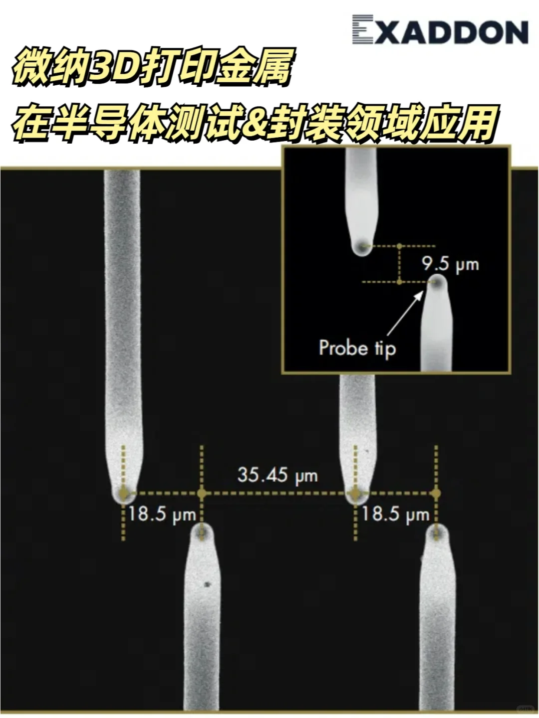 微纳3D打印金属在半导体测试和封装的创新