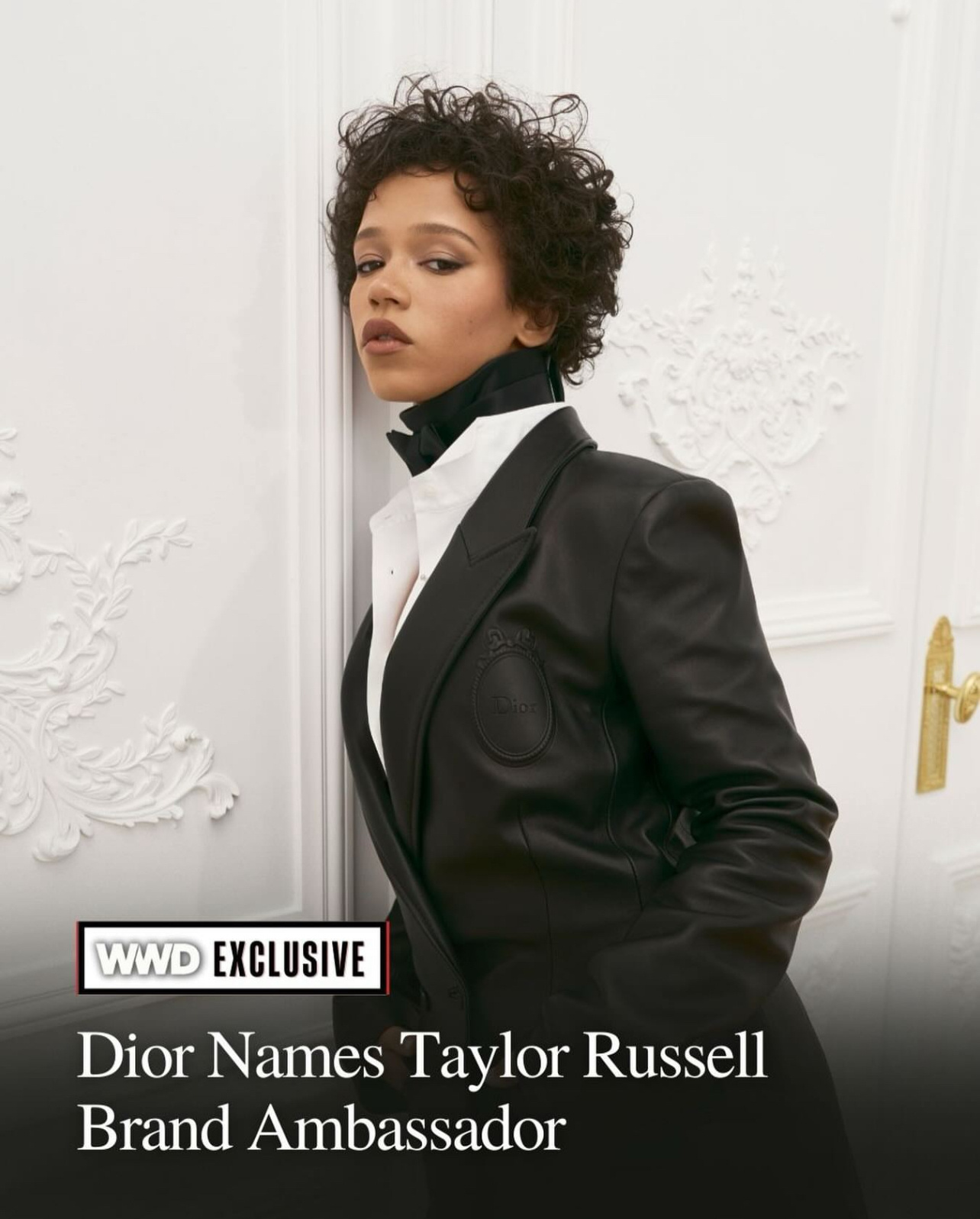 小黑板报 Taylor Russell出任Dior品牌大使，Joanthan A