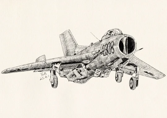 速写存档|歼-6歼击机