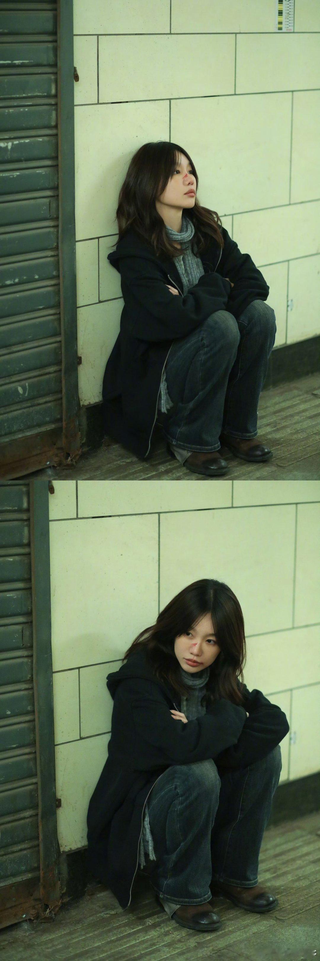 以为徐梦洁拍上韩剧了 徐梦洁这组图像韩剧女主！清冷倔强又A飒，骑摩托带兜风超有安