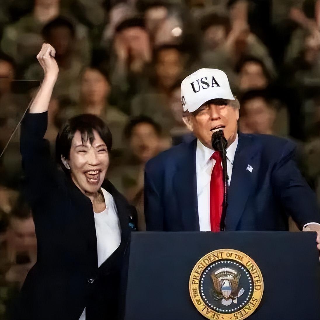 大型外交反差名场面实锤！高市早苗结束就任后首次访美，全程整活不断：

白宫宴会上