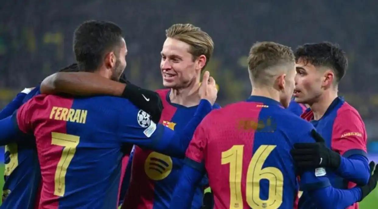 难得佩德里和德容联袂出战，没有拉菲尼亚还是有点难，和国王杯极其相似，就赢一个，巴