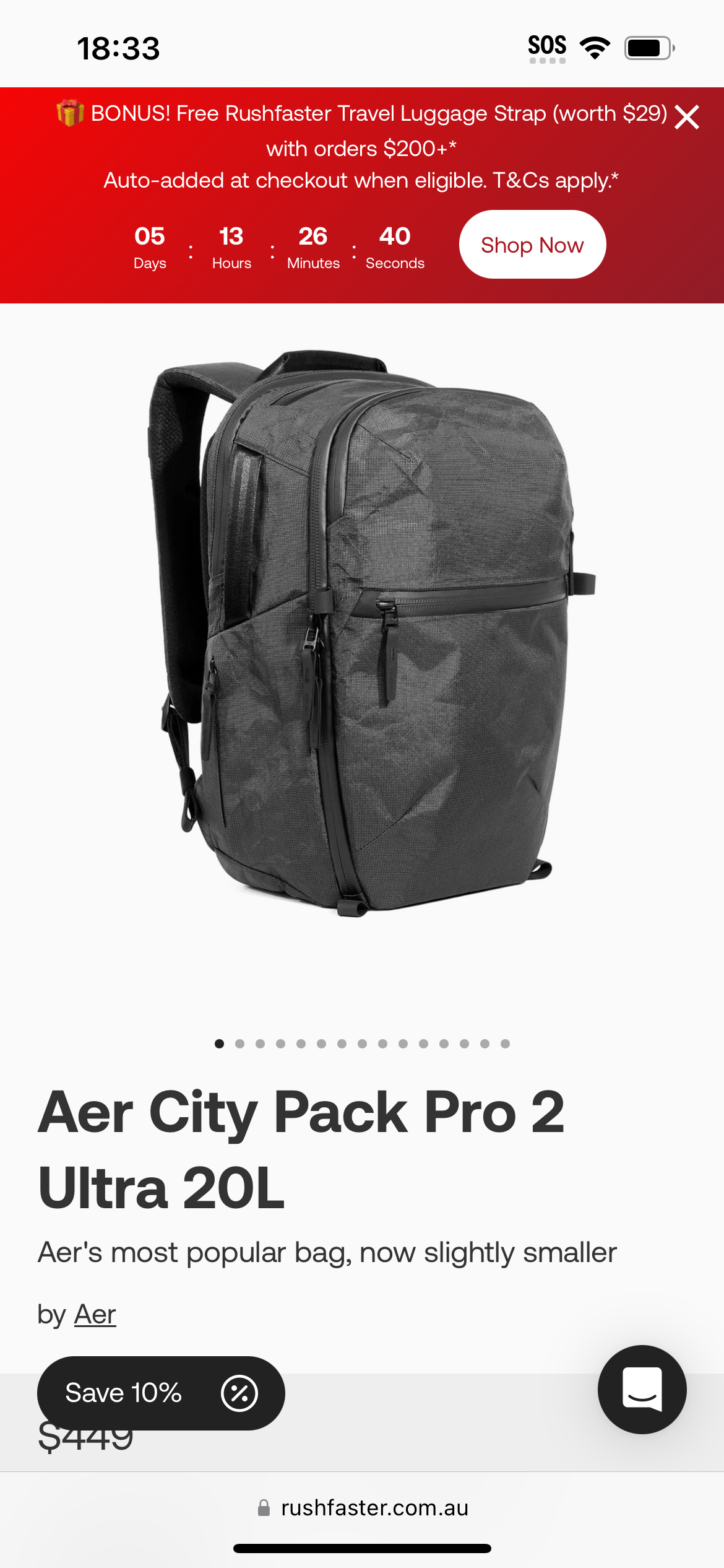 最近比较想买的东西是 Aer City Pack Pro 2 Ultra，有没有