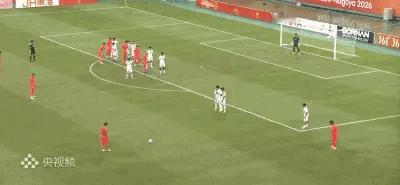 国足[超话]中国U23男足vs泰国U23大连英博 毛伟杰这个定位球罚得真好啊[赞