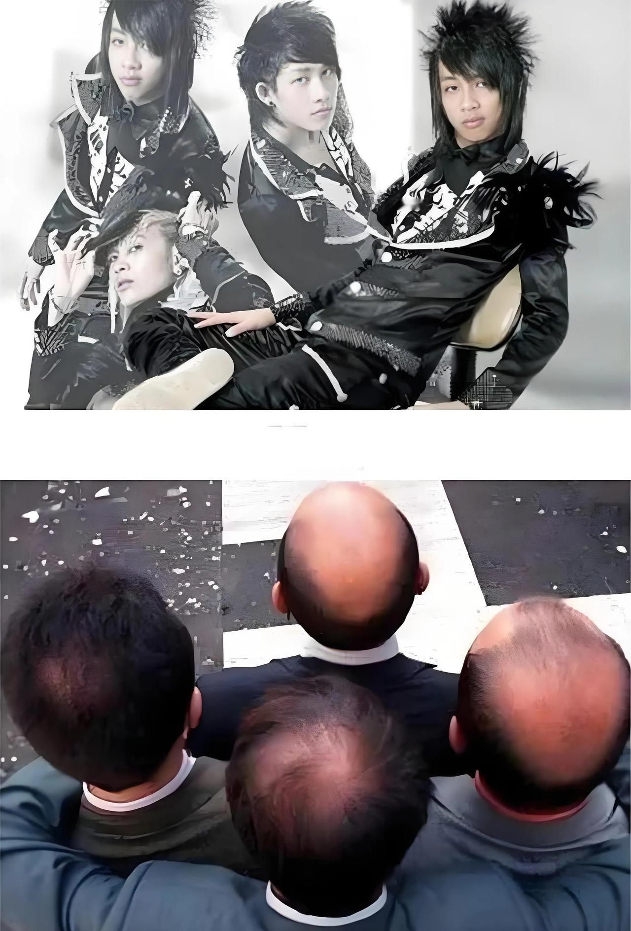 四兄弟二十载发型变迁记