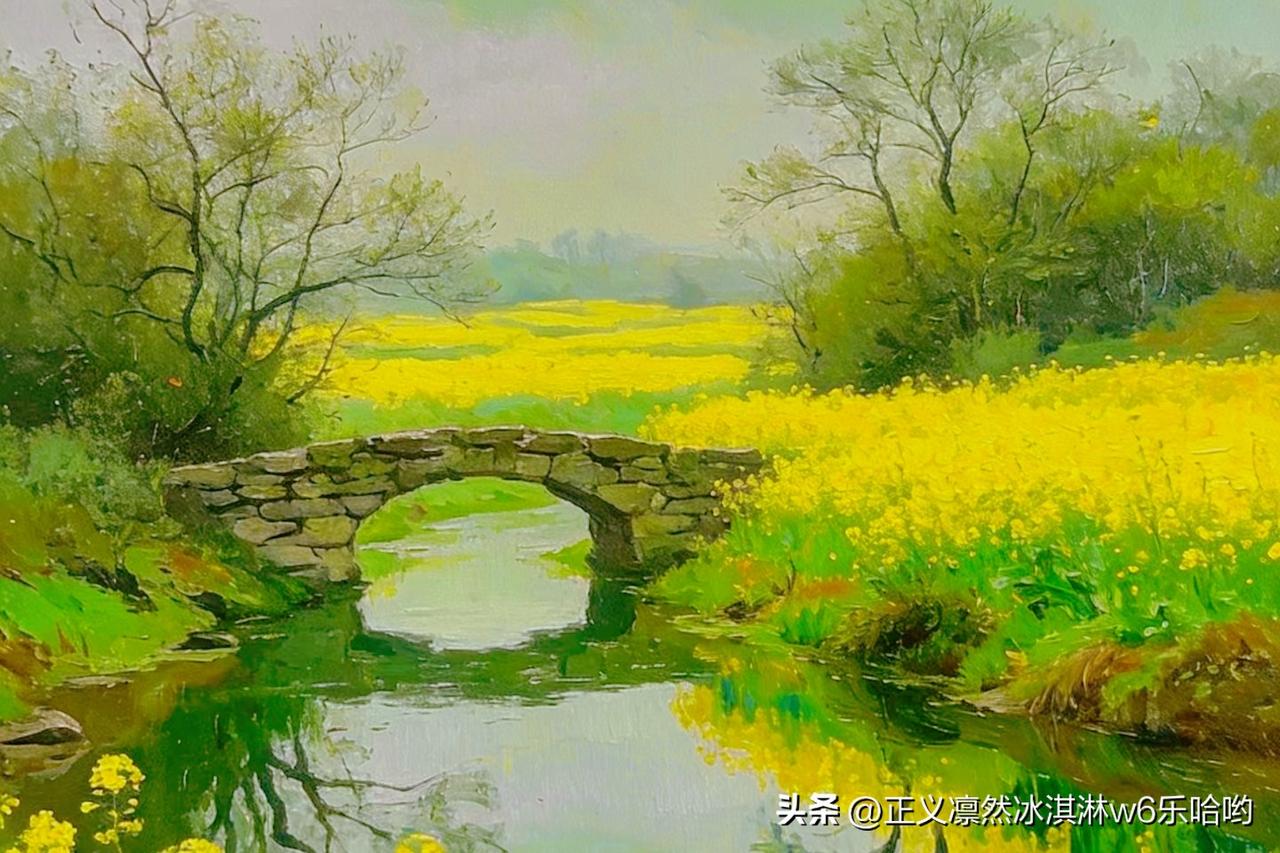 晒图笔记大赛 静谧乡村，绿树掩映，石桥横跨，黄花盛开，宁静祥和！[赞][来看我]