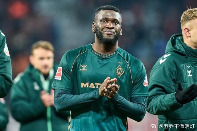 德甲云达不来梅俱乐部确认，25岁的尼日利亚前锋博尼费斯接受膝盖手术，无缘本赛季全