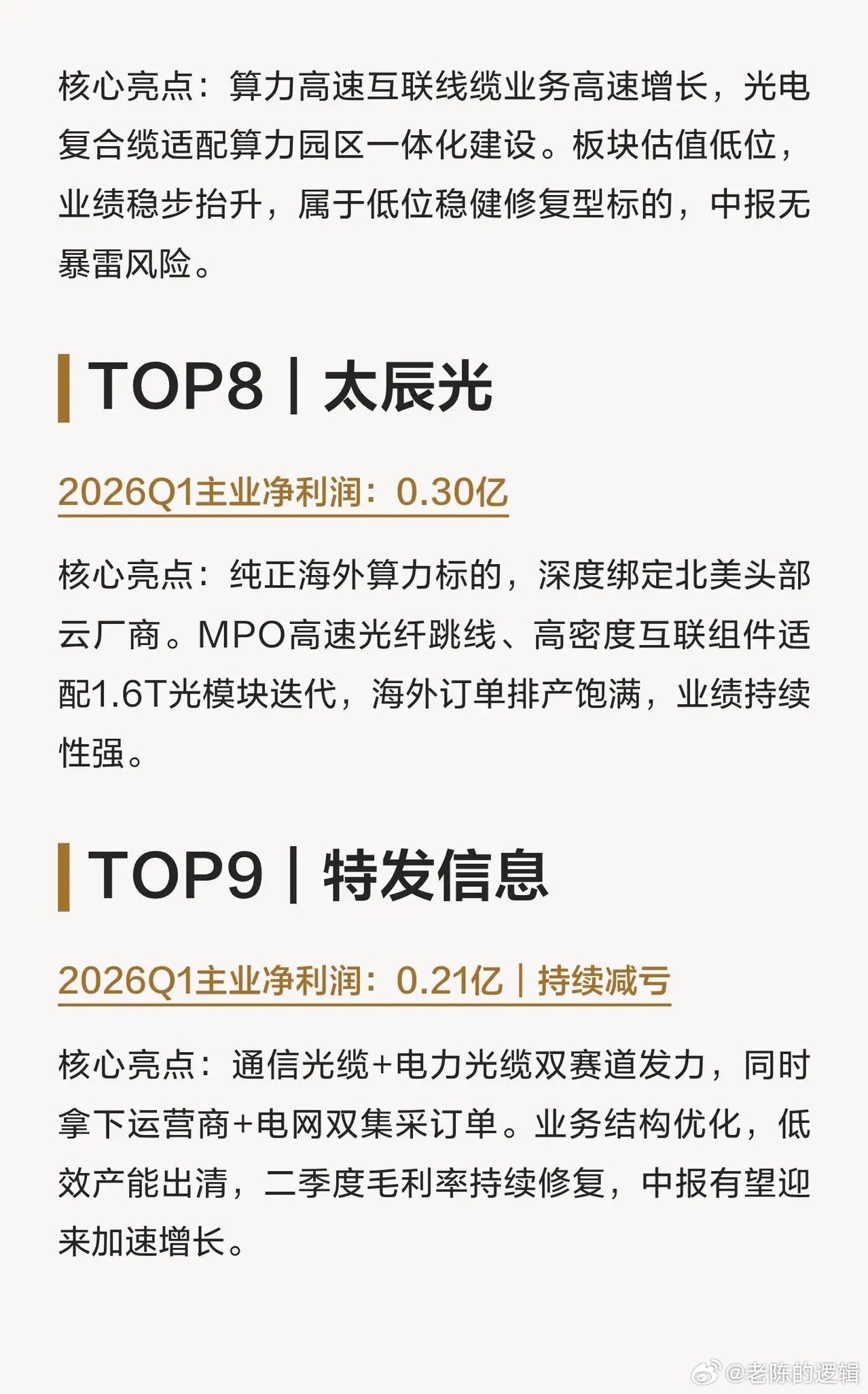 七月有望预增，光纤光缆业绩最高的十头龙 