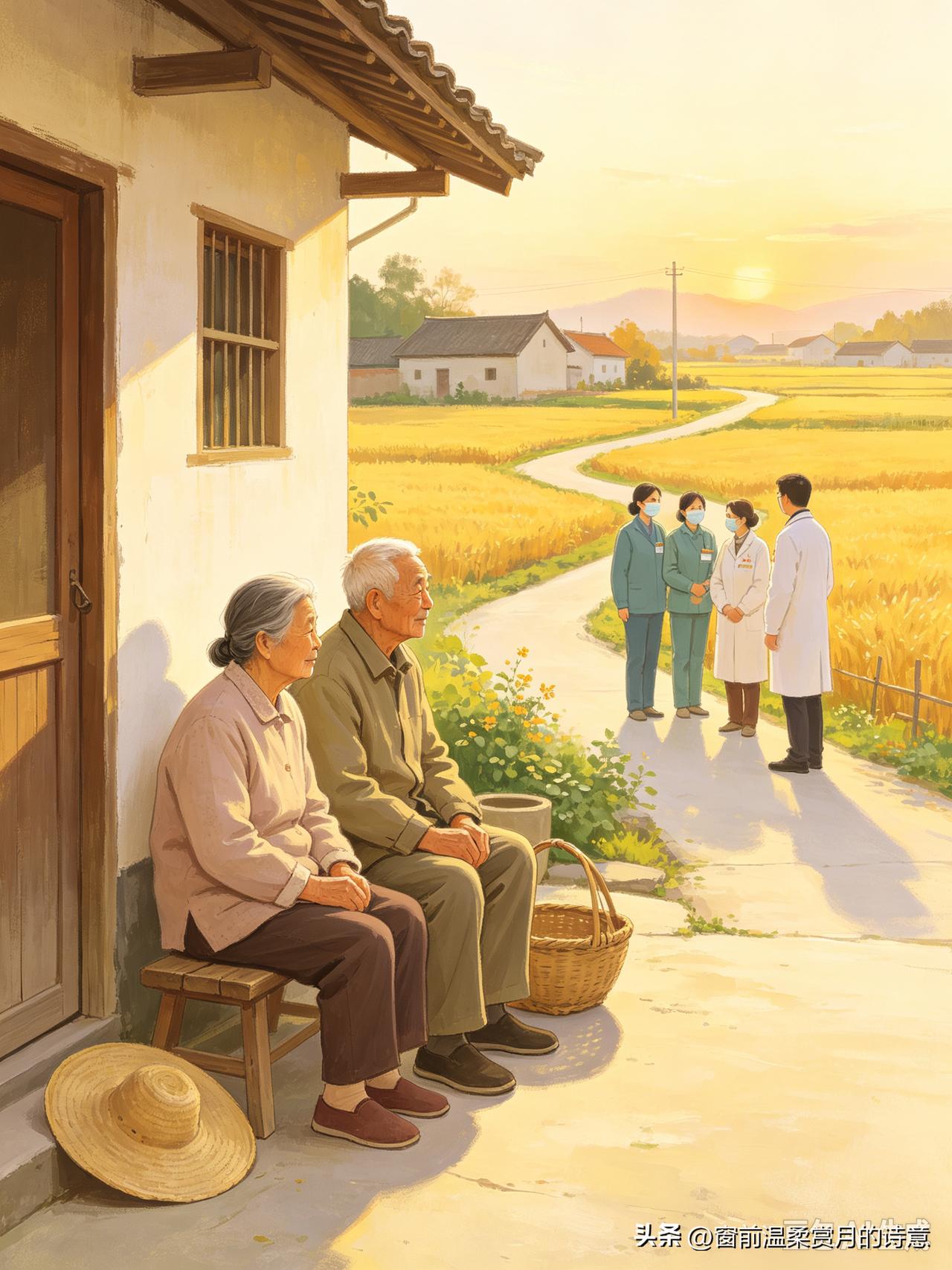 农民面朝黄土辛劳一辈子，年轻时默默耕耘，守着土地种出粮食，支撑万家。可到老了，收