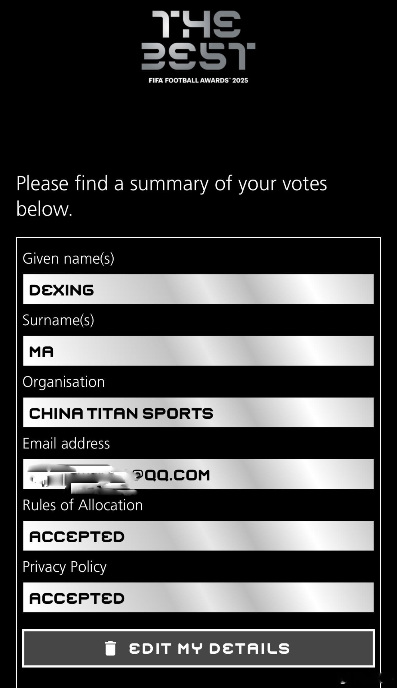 世界足球先生世界足球先生评选国际足联 我的FIFA男足最佳选票：三大最佳实至名归