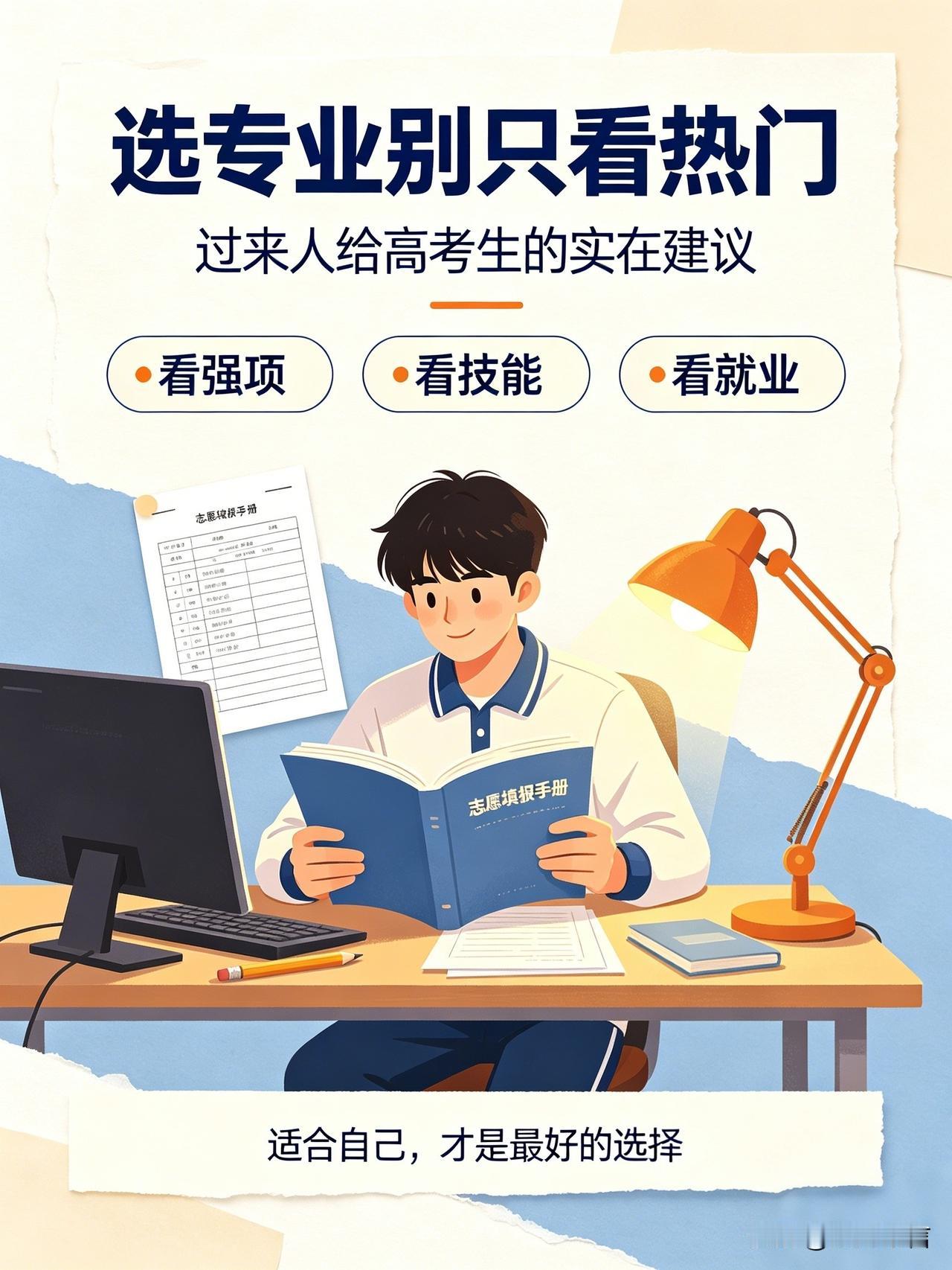 过来人的选专业建议
当年填志愿踩过不少坑，给今年高考生和家长掏几句实在心里话。