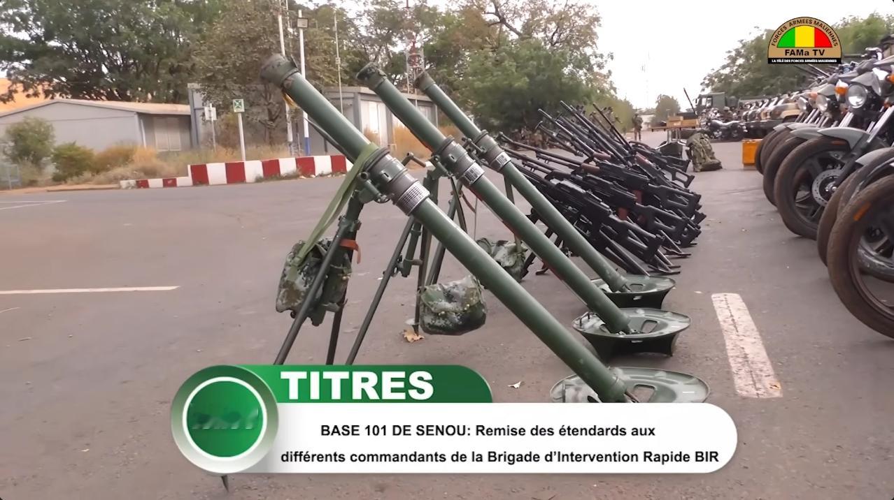 马里快反营的93式长管60迫击炮 