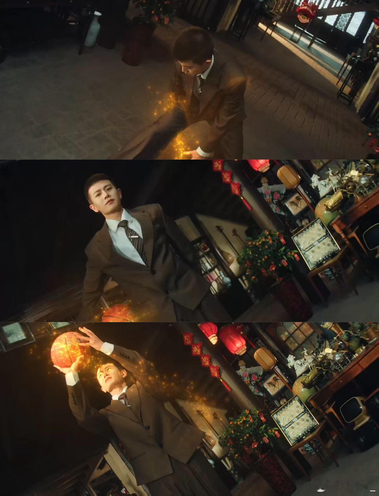 任嘉伦这段完播率100%任嘉伦西装运球任嘉伦这波真的惊艳到我！NBA宣传片棕发寸