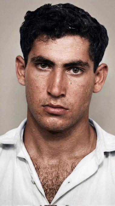 年轻时的内塔尼亚胡。 一看就是人狠话不多，有坚定意志的角色。