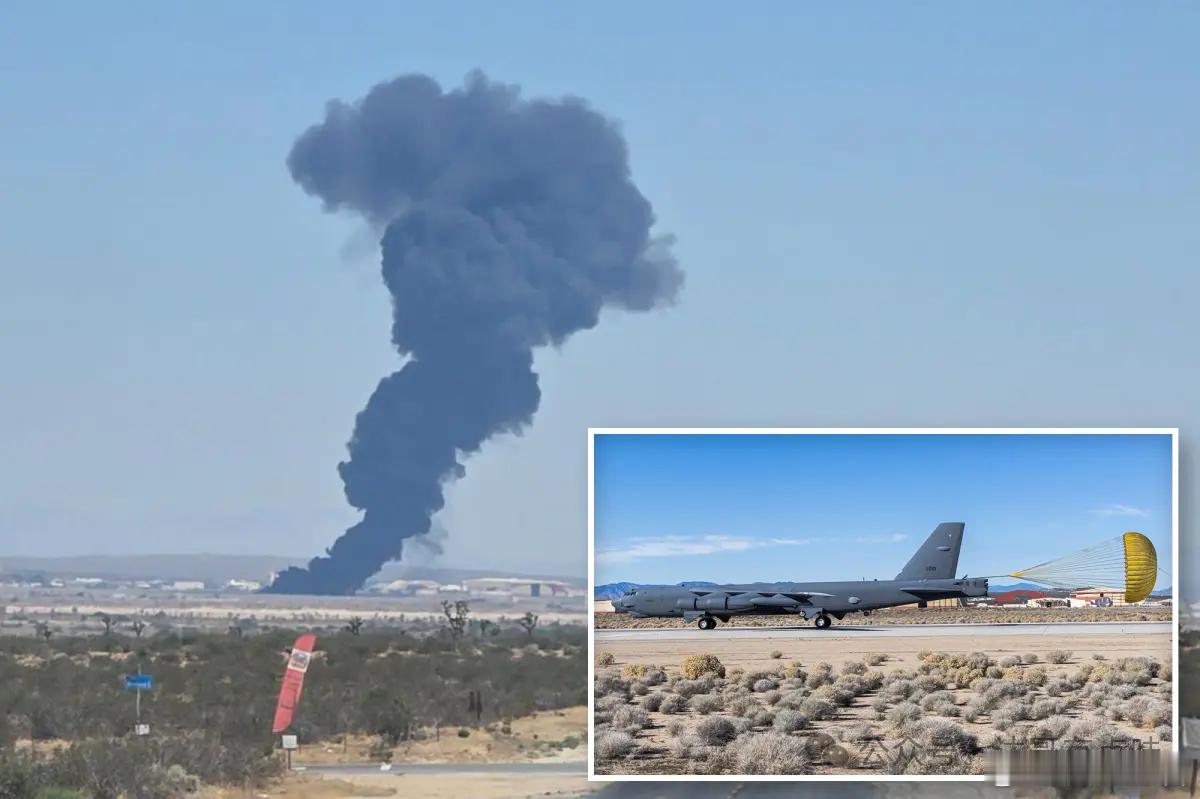 美俄战略轰炸机接连坠毁，B-52上去八个人？非常罕见，极不寻常，昨天美俄两个核大