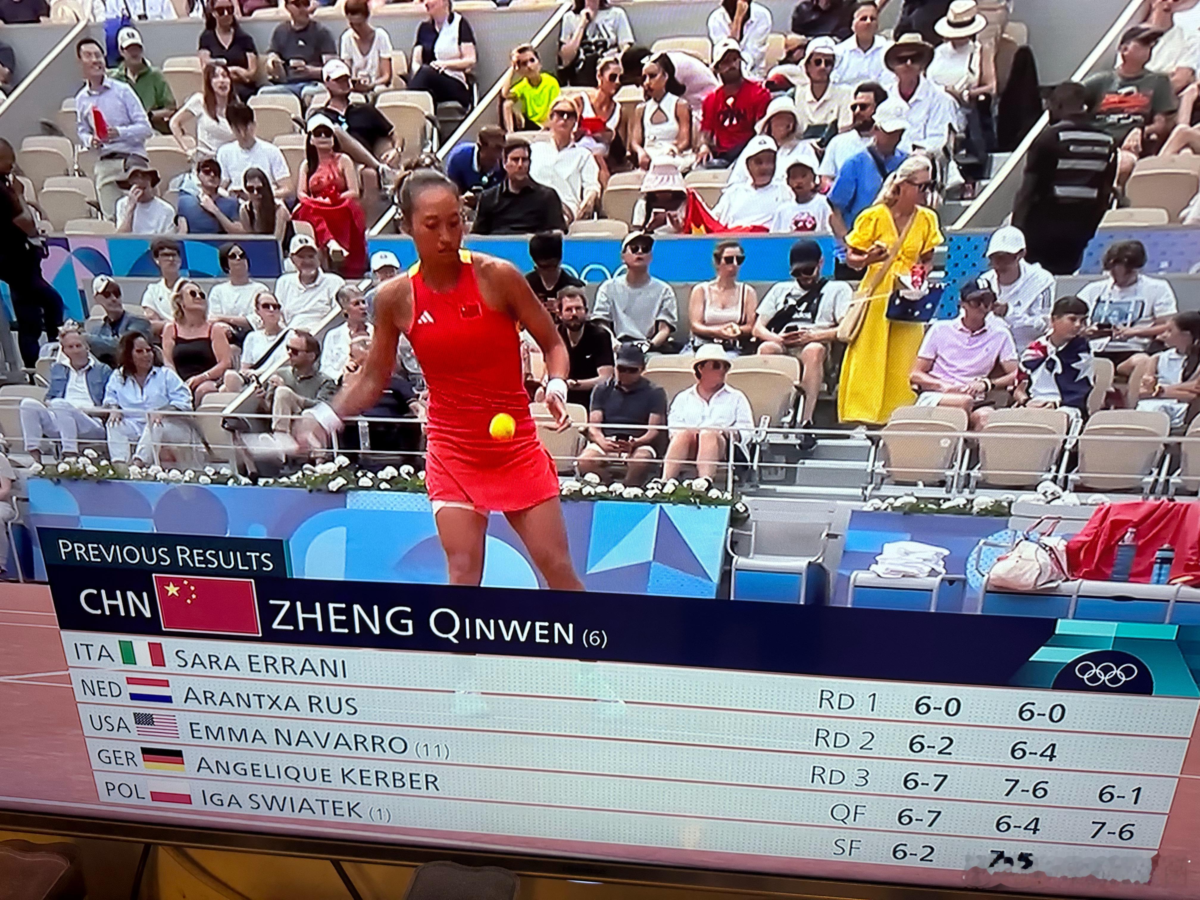 #郑钦文vs维基奇# 郑钦文加油！创造历史！ ​​​