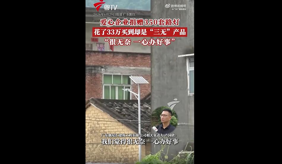 一企业自掏腰包几十万做帮扶，想着给村里修路灯、便利村民出行，结果却是好心办了坏事