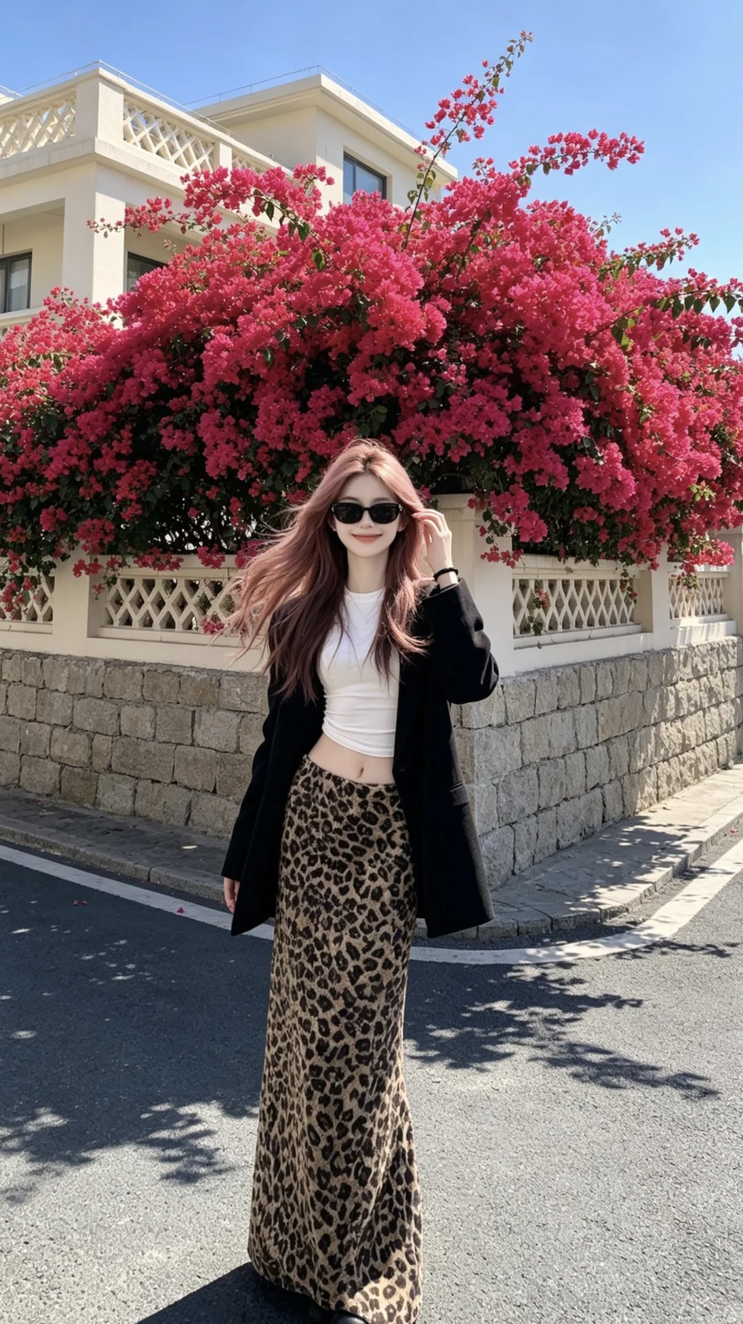 怎么会有这么美的豹纹裙～