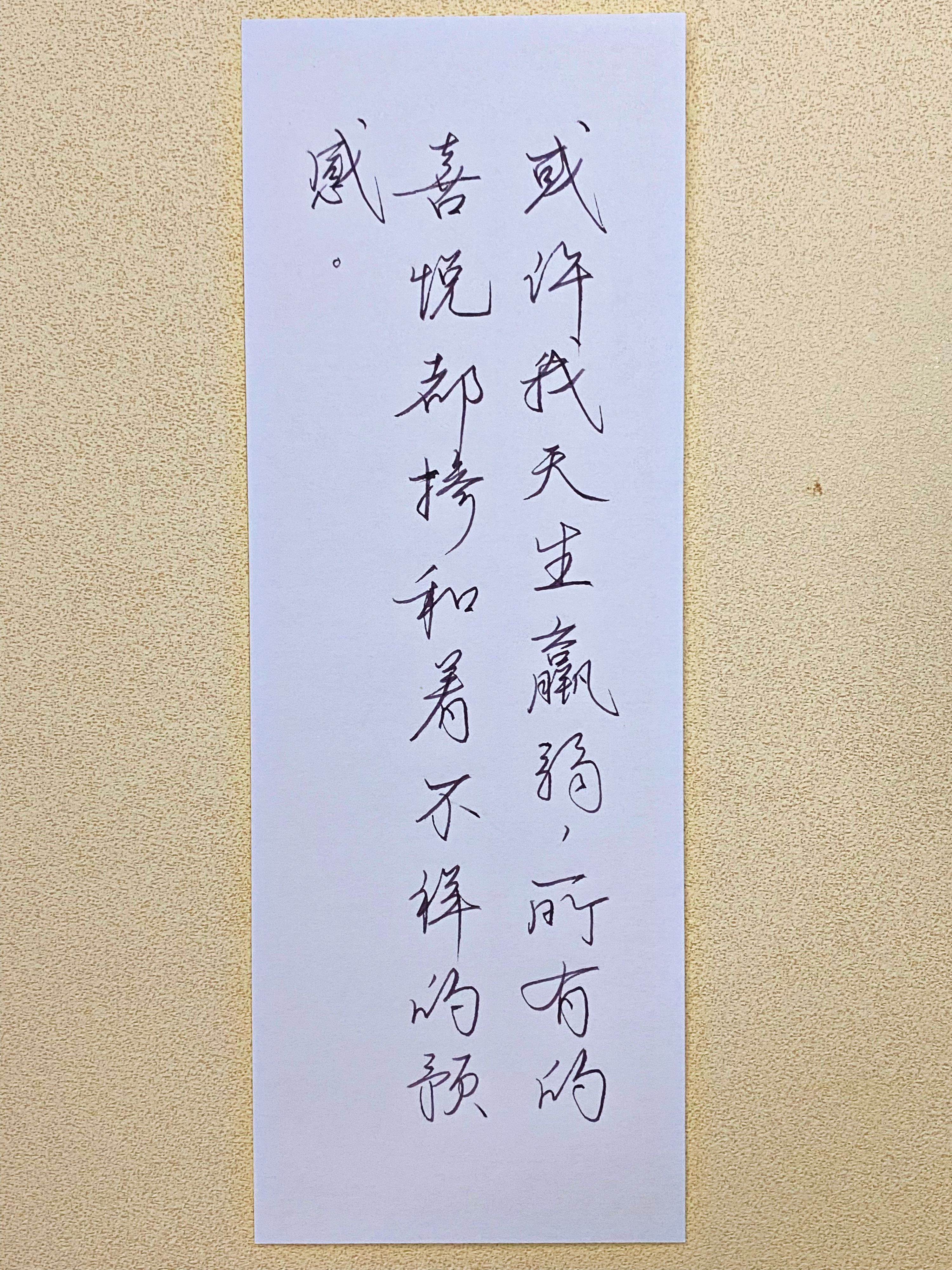 今日作业（2026.6.11）或许我天生羸弱，所有的喜悦都掺和着不祥的预感。  